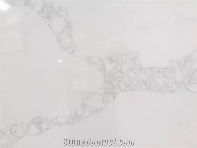 White Calacatta Quartz, Artificial Stone, Solid Surface Slabs, Tiles