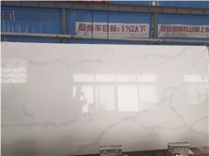 White Calacatta Quartz, Artificial Stone, Solid Surface Slabs, Tiles