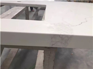 White Calacatta Quartz Solid Surface, Artificial Stone Slabs, Tiles