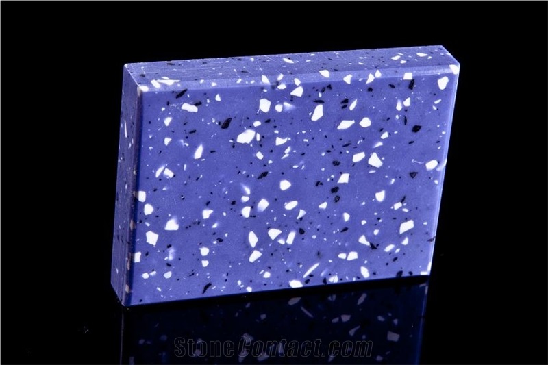 Purple Aluminium Polyester Solid Surface Sheet Bg9026 for Furniture