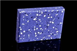 Purple Aluminium Polyester Solid Surface Sheet Bg9026 for Furniture