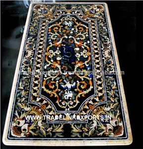 Gemstone Overlay & Inlay Work Table Tops