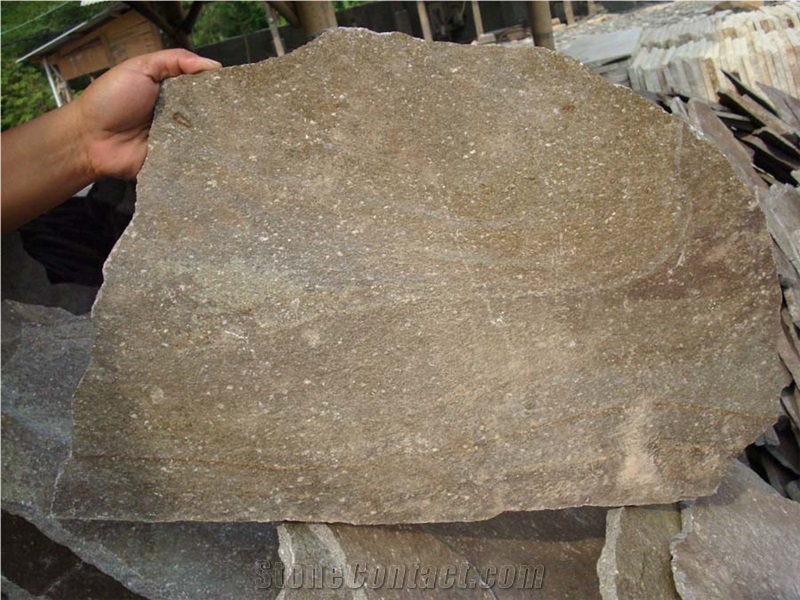 Java Brown Slate Flagstone Tiles, Indonesia Flagstone Brown Slate Wall Tiles, Brown Slate Floor Tiles