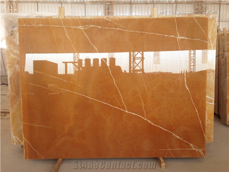 China Yellow Onyx Slabs & Tiles, Onyx Wall Covering, Onyx Stone Flooring