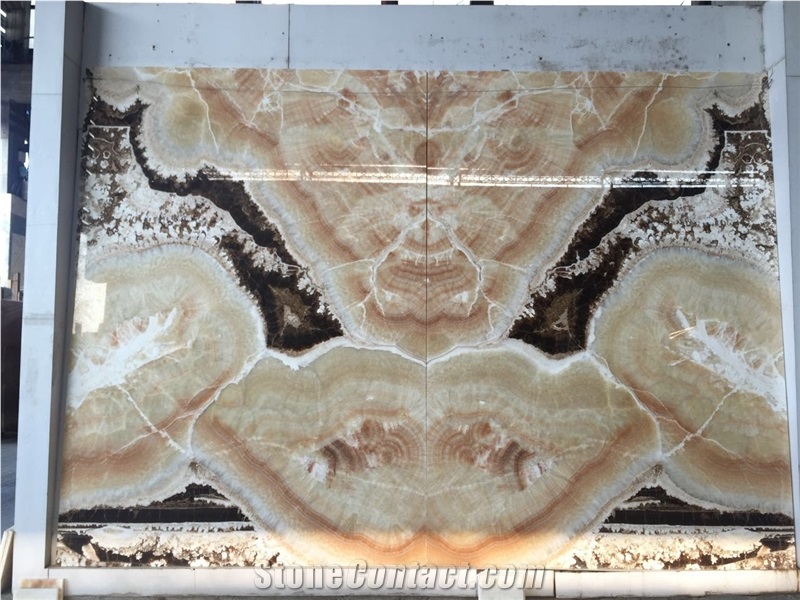Coffe Onyx Slabs & Tiles, Brown Onyx Slabs & Tiles