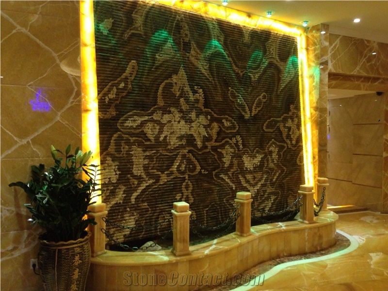 Coffe Onyx Slabs & Tiles, Brown Onyx Slabs & Tiles