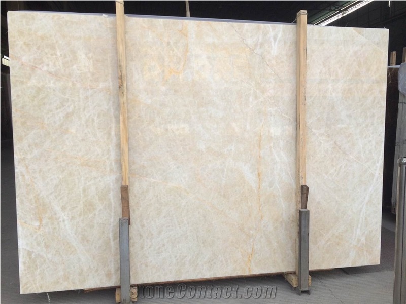 Snowflack Onyx Slabs & Tiles, China Beige Onyx