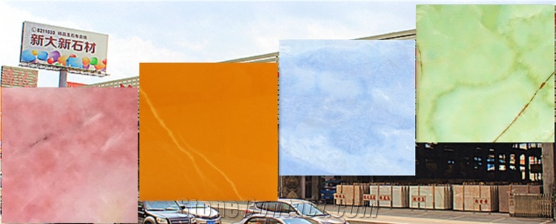Yellow Onyx Stone Slabs & Tiles, Naranja Yellow Onyx