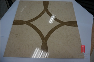 European Style Waterjet Marble Tile Composite Stone Porcelain Back for Flooring European Style Waterjet Marble Tile Composite Stone Porcelain Back for Flooring