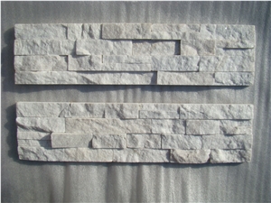 White Quartzite Ledges Stone, White Quartzite Cultured Stone, Stacked Stone Veneer White Quartzite Ledges Stone, White Quartzite Cultured Stone, Stacked Stone Veneer