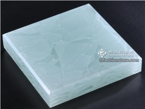 Techno Jade Translucent Glass/Light Transmitted Jade Glass Stone Slab