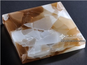 Techno Jade Translucent Glass/Light Transmitted Jade Glass Stone Slab