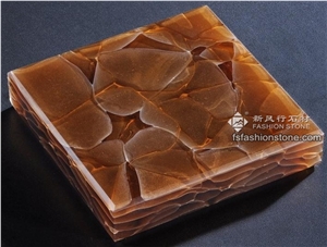 Techno Jade Translucent Glass/Light Transmitted Jade Glass Stone Slab