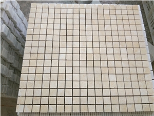 Crema Marfil Zafra San Cristobal, Coto,Crema Marfil Mallado,Crema Sierra Puerta,Sierra Puerta,Pacific,Classico Polish 15*15mm Marble Mosaic for Wall,Floor,Bathroom,Interior,Hotel,Decoration