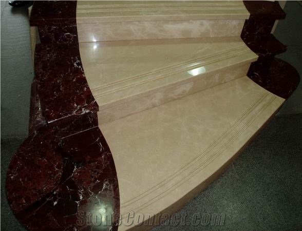 G682 Granite Honed Steps & Risers,Sunset Gold Step, Tread, G682 Riser
