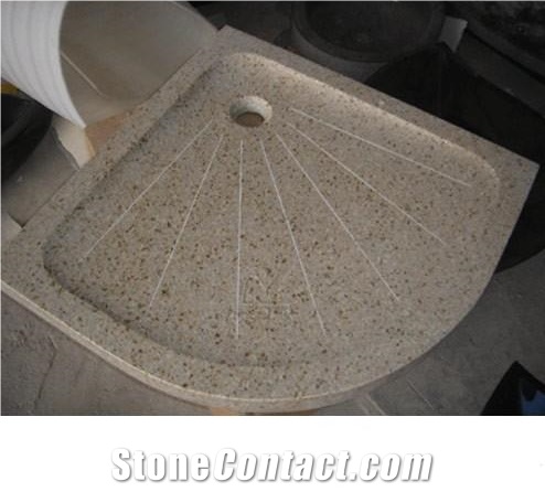 G682 Granite Shower Tray, Sunset Gold Shower Tray, Natural Stone Shower Tray
