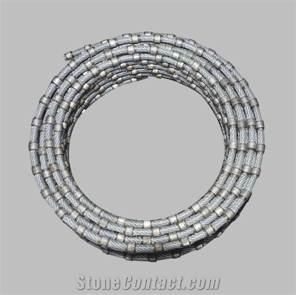 Plastic Coated Diamond Wire/Rope Saw For Marble Profiling