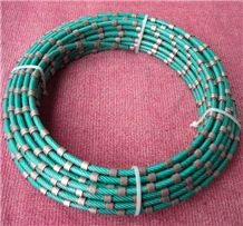 Plastic Coated Diamond Wire/Rope Saw For Marble Profiling