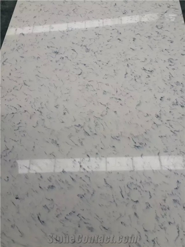 Cararra White Quartz Stone Slab/Quartz Stone Slab/Engineered Stone Slab/Artificial Stone/Solid Surface Top/Silestone