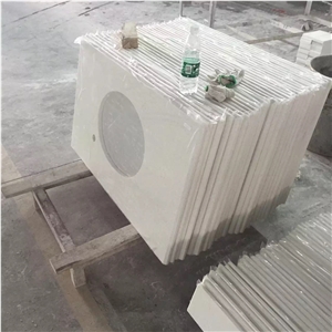 Pure White Artificial Stone/Quartz Stone Slabs/Engineered Stone Kitchen Countertops/Quartz Stone Countertops