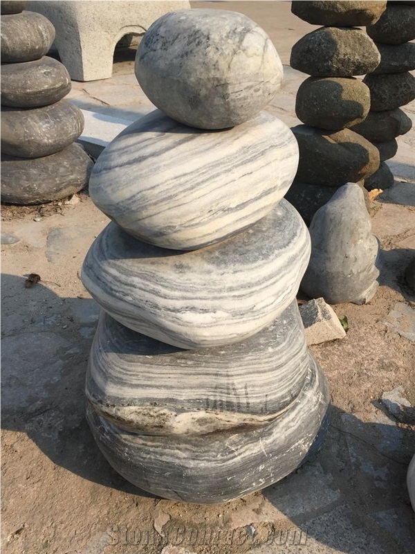 Landscaping Garden Large Cobble Stone , Decorative Garden Pebble Stone