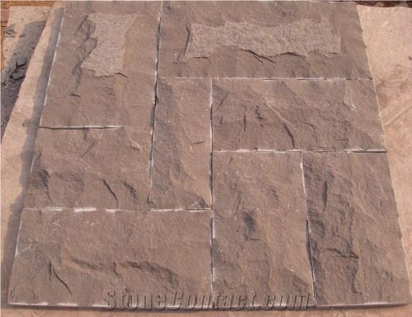 Red Sandstone Mushroom Cladding Stone , Sandstone Mushroom Wall Stone