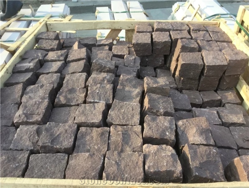 Sandstone Cube Stone Paving ,Grey Sandstone Hand Split Cube Stone for Paving , Natural Split Cube Stone