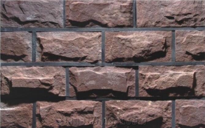 Sandstone Mushroom Cladding Wall Stone , Wall Stone Cladding Tiles