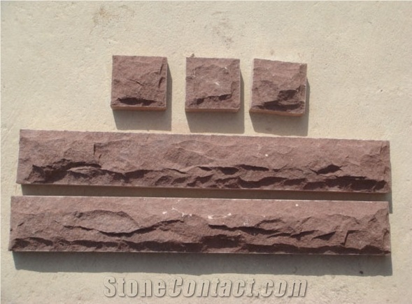 Sandstone Mushroom Cladding Wall Stone , Wall Stone Cladding Tiles