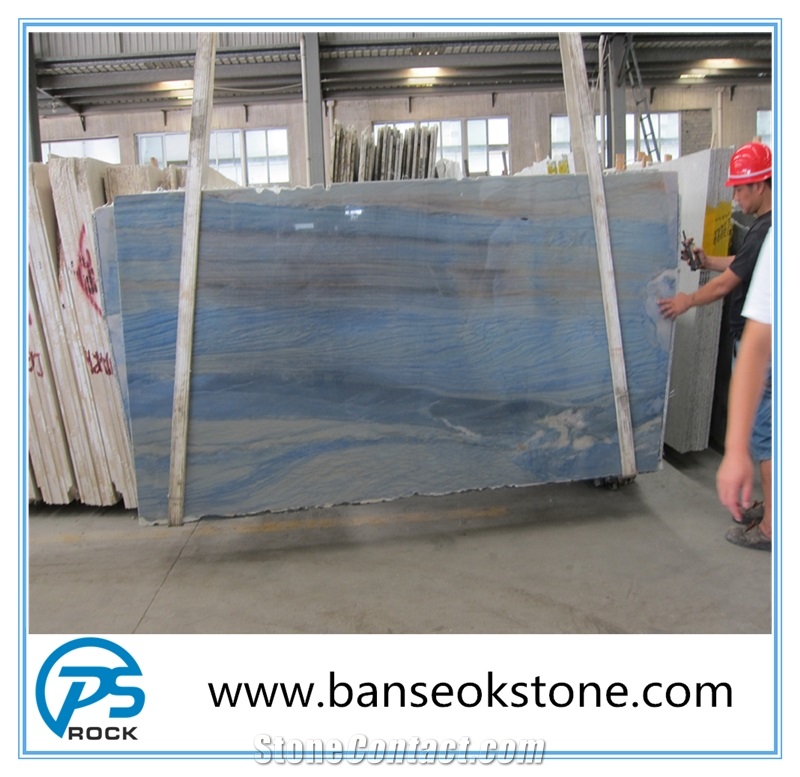 Top Quality Azul Macaubas Slabs & Tiles, Brazil Blue Quartzite