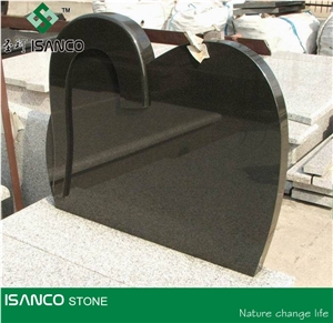 Black Granite Tombstone Pure Black Granite Angel Monuments Nero Black Granite Heart Tombstones Absolute Black Granite Gravestone Shanxi Black Granite Engraved Headstones