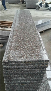 Cheap G664 Pink Granite Lowes Price Full Bullnose Floor Thickness 3cm Polished Grey Granite Stone Solid Surface Natural Stone Tiles