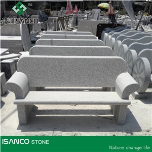 China Cheap G664 Granite Garden Bench Outdoor Chairs Granite Outdoor Benches Luoyuan Violet Granite Park Benches Luoyuan Red Granite Exterior Furniture Patio Bench for Outdoor Decorations