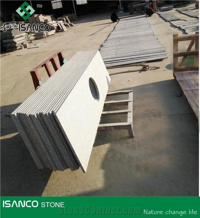 China Cheapest Granite G383 Granite Bathroom Countertops Pearl Flower Granite Bathroom Solid Surface Zhaoyuan Pearl Granite Custom Vanity Tops Bathroom Vanity Tops Engineered Stone Bathroom