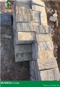 China Natural Quartzite Mushroomed Cladding Green Quartzite Mushroom Wall Pink Quartzite Stone Mushroomed Stone Mushroom Stone in Stock Yellow Quartzite Stone Mushroom Wall Cldding for Sale