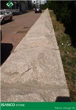 China Shandong Wulian Red Granite Mushroom Stone Wulian Pink Granite Mushroom Wall Cladding G368 Red Granite Mushroomed Stone Lotus Red Granite Mushroomed Cladding Landscaping Stone for Outdoor Garden