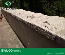 China Shandong Wulian Red Granite Mushroom Stone Wulian Pink Granite Mushroom Wall Cladding G368 Red Granite Mushroomed Stone Lotus Red Granite Mushroomed Cladding Landscaping Stone for Outdoor Garden