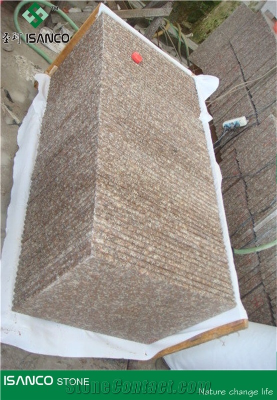 China Wulian Red Granite Steps G368 Wulian Red Granite Staircase Wulian Hong Granite Stair Treads Red Granite Stair Riser Shandong Cheap Red Granite Stair Threshold China Rose Porrino Red Granite