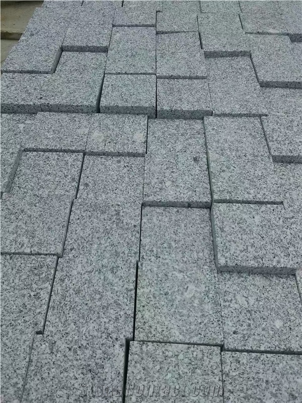 Flamed Dark Grey G654 Granite Cube Stone, Granite Floor Pavers, Dark Grey Granite Floor Pavers, Grey Road Paving Stone, Natural G654 Covering Stone