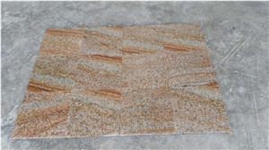 G350 Rusty Granite Slabs Flamed Rust Granite Flooring Anti-Slip Yellow Granite Floor Covering Wenshang Rust Stone Granite Tiles Shandong Rustic Granite Floor Tiles Gold Yellow Granite Of Wenshang