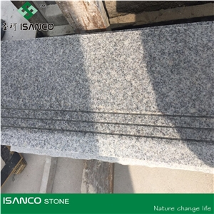 G383 Grey Granite Cut to Size Stairs & Steps, Bar with Full Bullnose Edge, Grey Granite Stair Riser