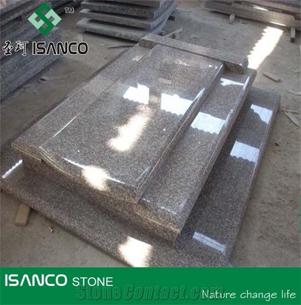 G664 Granite Tombstone Design Luna Pearl Granite Headstone Luoyuan Red Granite Gravestone Black Spots Brown Granite Western Style Monuments Luoyuan Violet Granite Western Style Tombstones Vibrant Rose