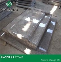G664 Granite Tombstone Design Luna Pearl Granite Headstone Luoyuan Red Granite Gravestone Black Spots Brown Granite Western Style Monuments Luoyuan Violet Granite Western Style Tombstones Vibrant Rose