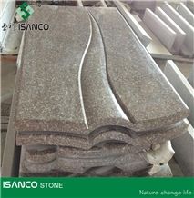 G664 Granite Tombstone Design Luna Pearl Granite Headstone Luoyuan Red Granite Gravestone Black Spots Brown Granite Western Style Monuments Luoyuan Violet Granite Western Style Tombstones Vibrant Rose