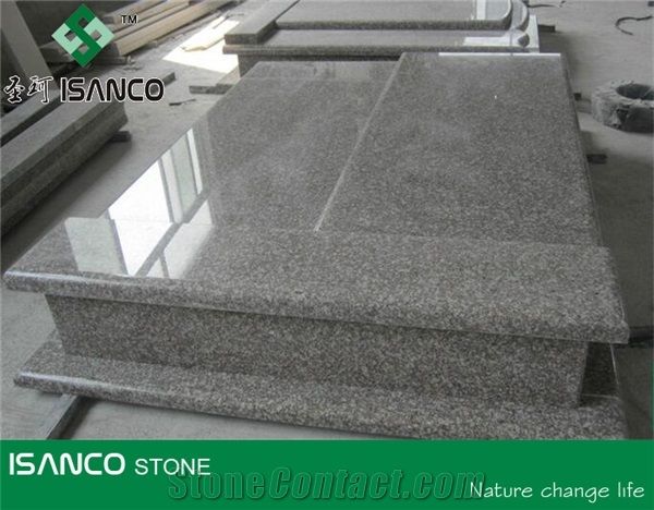 G664 Granite Tombstone Design Luna Pearl Granite Headstone Luoyuan Red Granite Gravestone Black Spots Brown Granite Western Style Monuments Luoyuan Violet Granite Western Style Tombstones Vibrant Rose