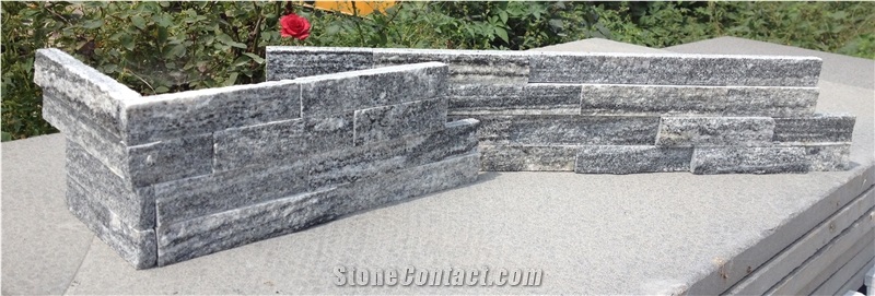 Gray Fantacy Granite Cultured Stone,Grey Ledge Stonesiding,Stone Wall Veneer Stone,Blue Black Slate Cultural Stone