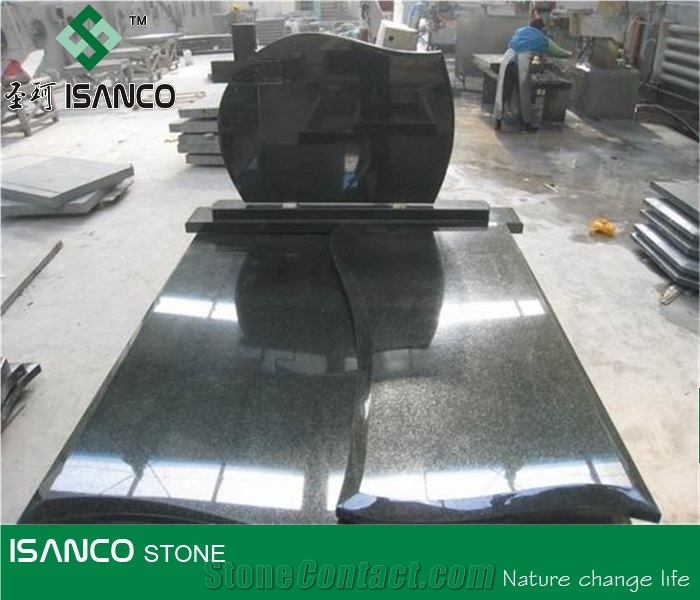 Mongolia Black Basalt Double Monuments Nero Black Basalt Headstones Super Black Basalt Gravestone Custom Monuments Mongolian Black Basalt Western Style Tombstones Nei Meng Black Basalt