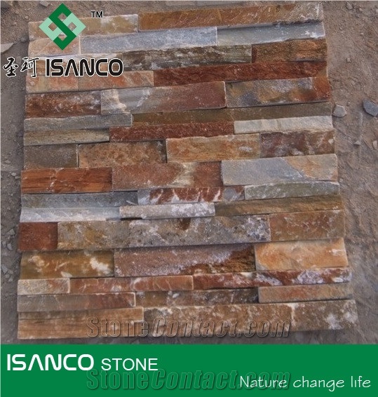 Natural Stone Cultured Stone ,Slate Wall Cladding Tile, Exterior Facade Tile, Facade Wall Tile