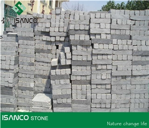 Shandong Blue Stone Cube Stone Tumbled Stone Driveway Paving Stone Antique Blue Stone Paving Sets Exterior Pattern Decorative Blue Stone Walkway Pavers
