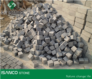 Shandong Blue Stone Cube Stone Tumbled Stone Driveway Paving Stone Antique Blue Stone Paving Sets Exterior Pattern Decorative Blue Stone Walkway Pavers